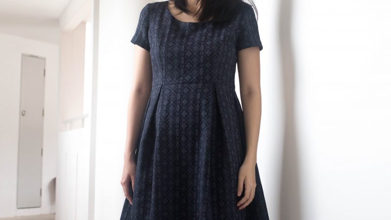 SEWING // Jacquard Box-pleated BHL Elisalex Dress